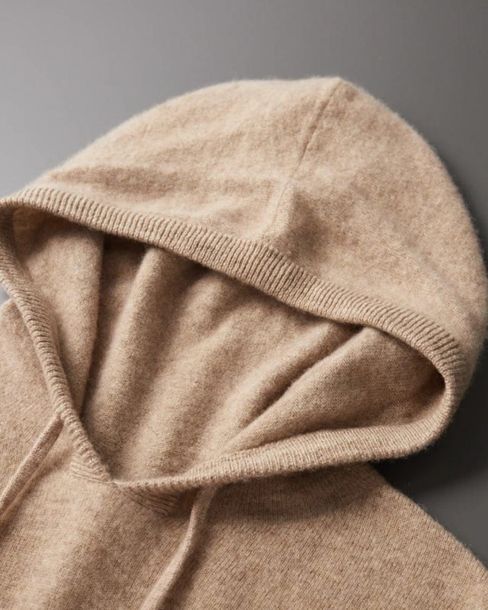 Canapa Cashmere Maglione con Cappuccio