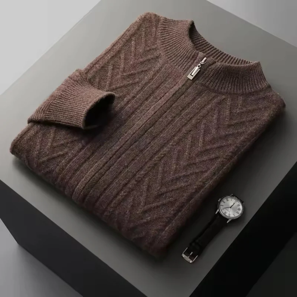 Gilet in Cashmere con Motivo Verona