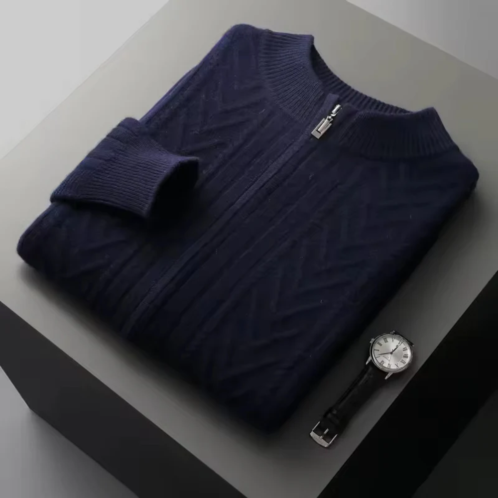 Gilet in Cashmere con Motivo Verona