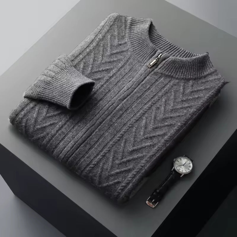Gilet in Cashmere con Motivo Verona