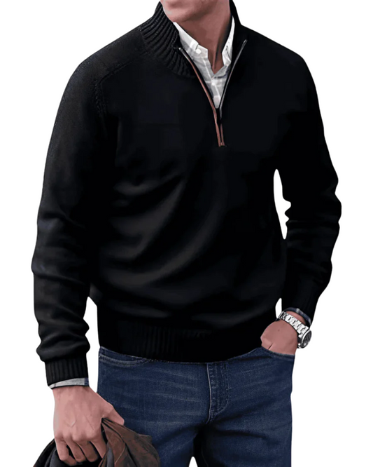 Felpa con Zip Casual