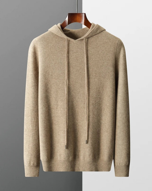 Canapa Cashmere Maglione con Cappuccio
