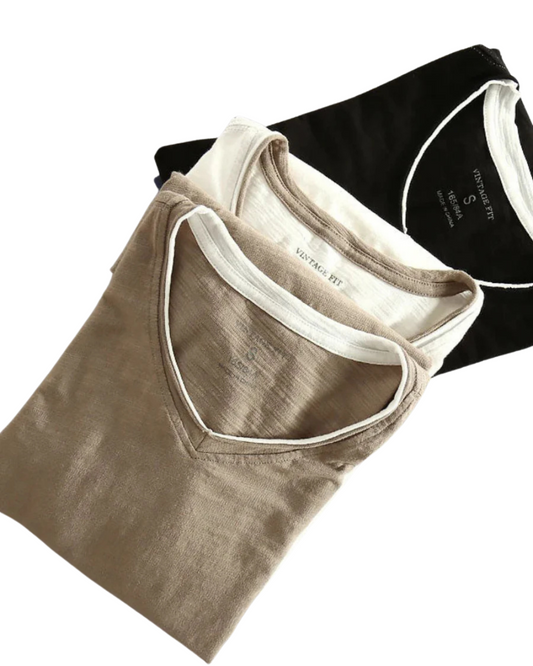 T-Shirt Vintage a Maniche Lunghe di Parigi